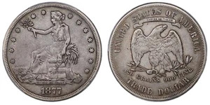 1877 T$1 PCGS XF40 Trade Silver Dollar 27757336 - Picture 1 of 2