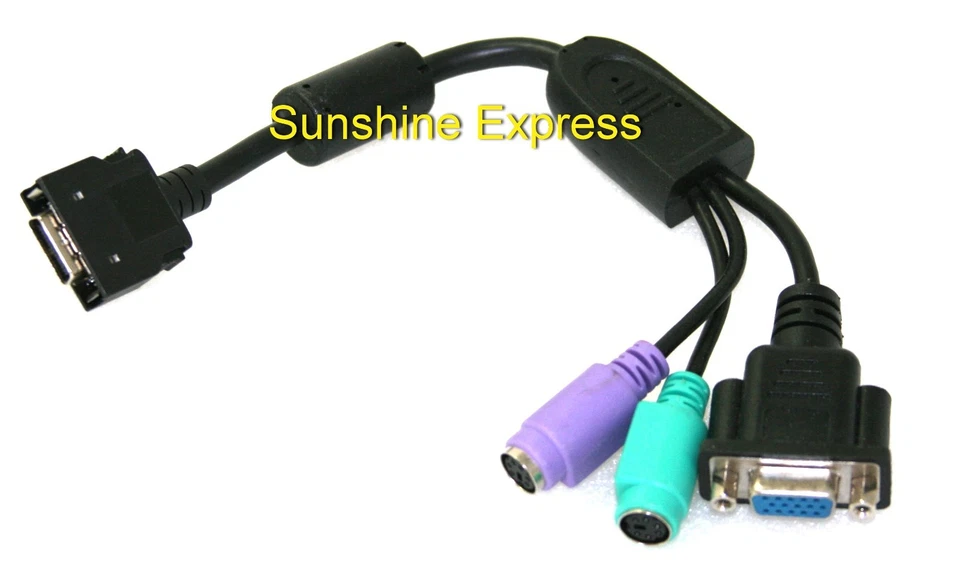 New OEM Dell H7013 Rear KVM Dongle PS/2 Keyboard/Mouse Splitter Adapter 0H7013 - Image 1 of 1