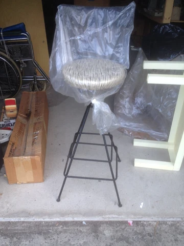 Vintage Bar Stool, Faux Animal Print, 1950’s Cover