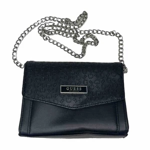 Guess Small Cross Body Bag Women's Black Chain Strap - Picture 1 of 10