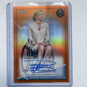 2021 Topps Chrome Monique Kalkman -Van Den Bosch Orange Refractor Auto 20/25