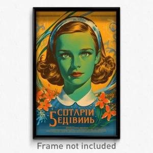 Russian Movie Poster - Woman Feeling Fondness, Old Fashioned White (Art Print) - Picture 1 of 1