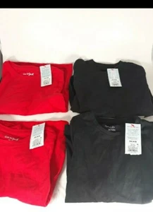 Cat&Jack 4 Count Long Sleeve T-Shirt Bundle Youth Boys Size XS 4/5 NEW - Picture 1 of 10