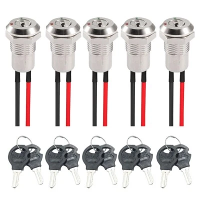 5 Pre Wired Metal Key Switches Designed for Easy Operation and Security - Image 1 of 4