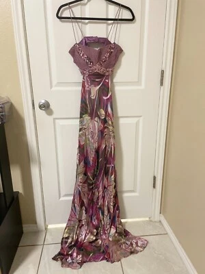 Purple Sequence Maxi Dress Foto 1 de 4