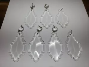 7 Crystal Chandelier 3.5" Pendalogues. - Picture 1 of 8