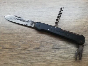 VTG WW1 WW2 GERMAN SOLINGEN SPADE FRIEDR.HERDER ABR. SOHN BUNKER POCKET KNIFE - Picture 1 of 14