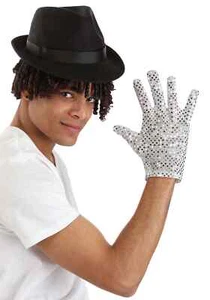 Adult Moonwalk Michael Jackson Glove & Hat Kit - Picture 1 of 1