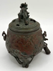 KORO TAKAOKA Craft Japan Sanyu Shishi Foo dog incense burner CIRCA 1960s - Picture 1 of 9