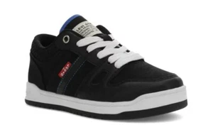 Levi's Kids BB Lo CZ Unisex Fashion Lowtop Skate Sneaker Shoe Black - SIZE 3.5 - Picture 1 of 5