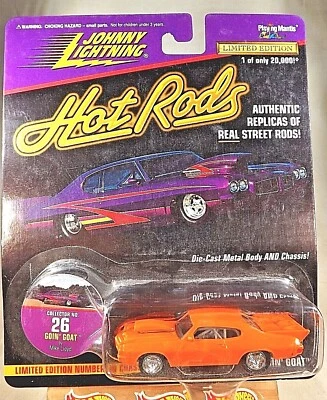 Johnny Lightning Hot Rods Limited #26 Goin' Goat 1997 naranja con ruedas cromadas Sp Foto 1 de 4