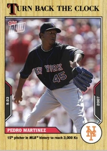 2021 TOPPS NOW TURN BACK THE CLOCK NEW YORK METS PEDRO MARTINEZ #156 - Picture 1 of 1