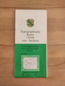Topographische Karte Kurort Berggießhübel - Kurort Bad Gottleuba - Bielatal - Bild 1 von 1