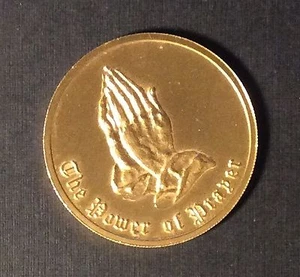 THE POWER OF PRAYER Serenity Prayer Token Medal - Picture 1 of 2