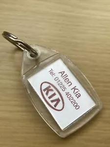 Genuine KIA Allen Dealer Leather Keyring Keytag Sportage Caren Niro Picanto GT - Picture 1 of 6