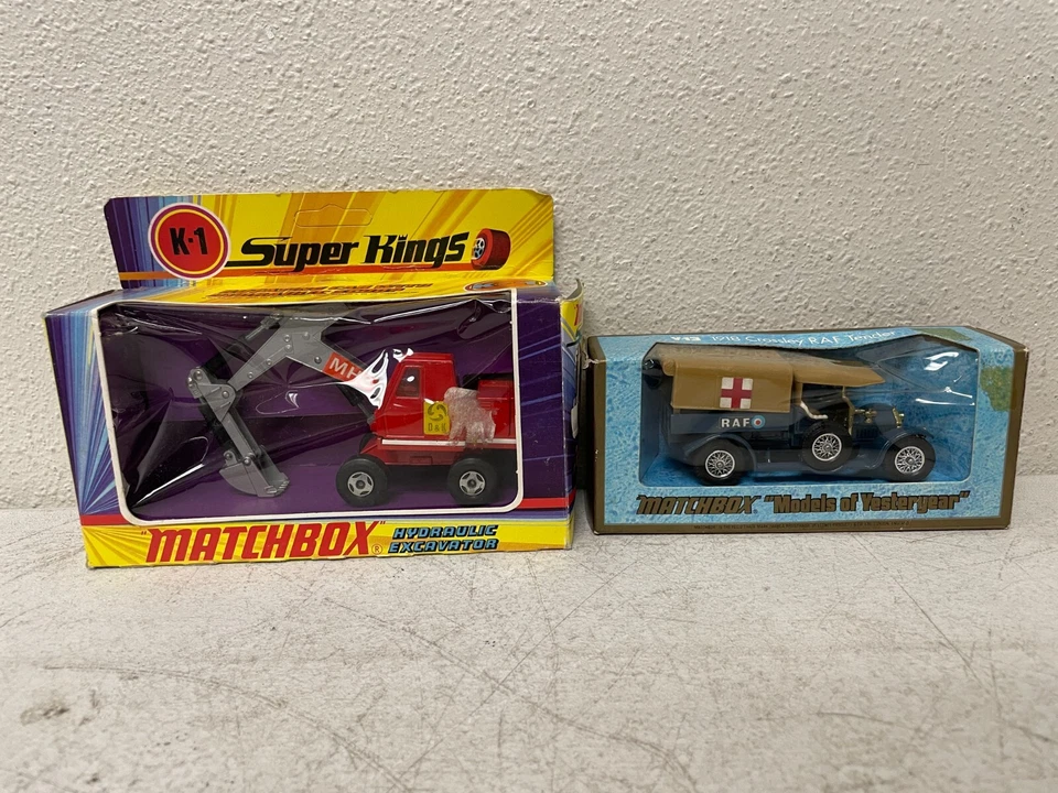 Lot of  2 Matchbox Lesney Super Kings Models of Vasteryear Hydraulic Excavator - Image 1 of 4