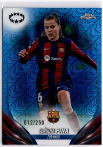 Claudia Pina 2023-24 Topps Chrome Women's Blue Refractor #46 FCB #012/250 - Picture 1 of 2