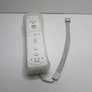 Telecomando Wii Motion Plus bianco OEM ufficiale con custodia e cinturino pulito e testato - Foto 1 di 2