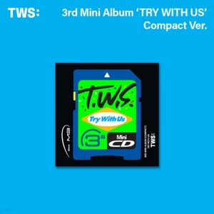 TWS 3rd Mini Album TRY WITH US Compact Random Ver. Mini CD+Book+2p Card+etc+Gift - Imagen 1 de 8