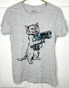 Iron Fist Smitten Kitten Up Yours Womans Juniors T-Shirt XL - Picture 1 of 3