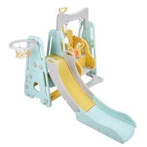 Kids Baby Toddler Climber Swing Set Long Slide Children Play Area Outdoor Indoor - Picture 1 of 21