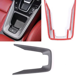 1x Matte Carbon Storage Box Water Cup Holder Cover For Porsche 911 992 2020-2024 - Picture 1 of 6