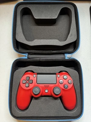 Battle Beaver Basic Pick PS4 Controller Sony Red USB-C Standard 2 Buttons w Case - Image 1 of 4