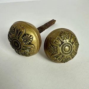 Antique Vintage Eastlake Victorian Ornate Door Knob with Spindle Brass - READ - Picture 1 of 7