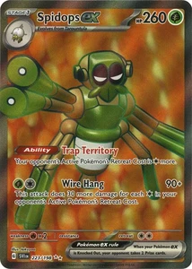Pokemon Scarlet & Violet Spidops ex 223/198 Ultra Rare Holofoil Card - Picture 1 of 1