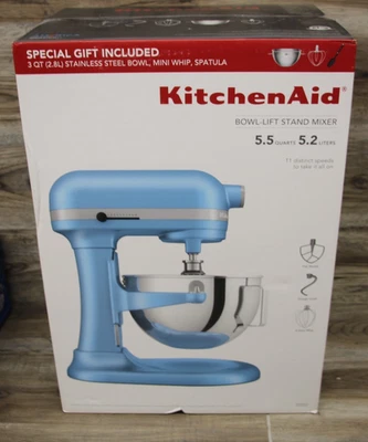 KitchenAid 5.5 Quart Bowl-Lift Stand Mixer, Color  BL, BLA, Red| Mod KSM55SJSXVB - Image 1 of 2