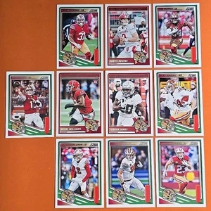 π΄βͺοΈπ΄ 2025 SCORE SAN FRANCISCO 49ERS COMPLETE BASE TEAM SET (10 CARD LOT)π΄βͺοΈπ΄ - Picture 1 of 11