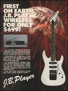 1988 J.B. Player Professional Series Wireless Guitar System Werbung - Bild 1 von 3