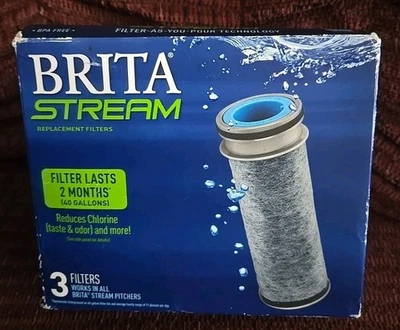 BRITA STREAM Replacement Filters 3 Pack Factory Brita New - Image 1 of 2