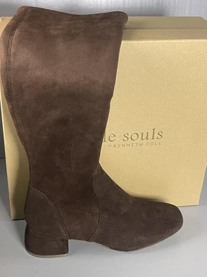 Botas Gentle Souls Kenneth Cole para mujer talla 6,5 chocolate Emily gamuza elástica Foto 1 de 4
