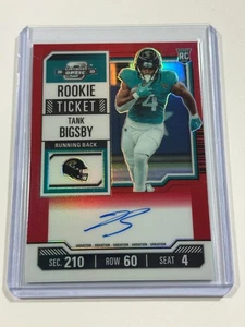 2023 Panini Contenders Optic TANK BIGSBY Red VAR Auto RC /99 - Picture 1 of 2