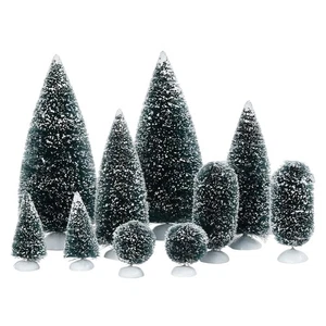 Accessori per Villaggi Bag-O-Frosted Topiari Albero - Foto 1 di 1