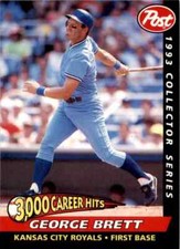 1993 Post Cereal Baseball #25 George Brett Kansas City Royals
