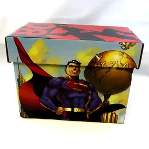Superman bedruckte Comic kurze Box Aufbewahrung DC 15"x8"x12" - Bild 1 von 1