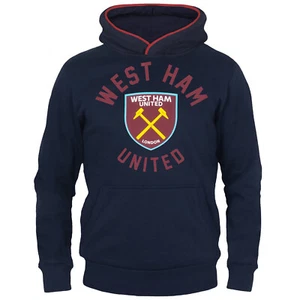 West Ham United FC Official Soccer Gift Boys Graphic Fleece Hoody - Picture 1 of 6