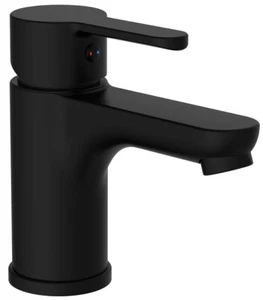 Waschtischarmatur Waschbeckenarmatur Einhebel Mischer Pop-Up-Ablauf schwarz - Bild 1 von 6