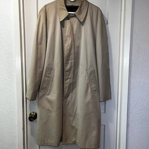 London Fog Maincoats Vintage Trench Coat Removable Lining Beige Men's Large - Picture 1 of 7