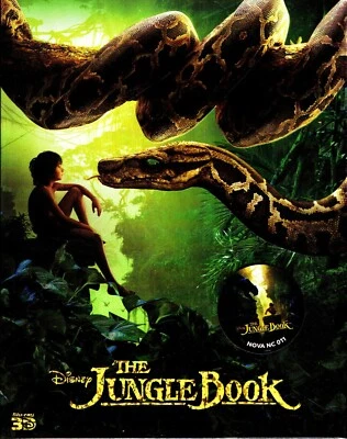 The Jungle Book 3D Full Slip A SteelBook Blu-ray Nova Media Korea 2016 ShpNxtDay Foto 1 de 3