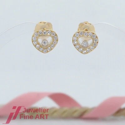 CHOPARD Ohrringe -HAPPY DIAMONDS - 83/1084 - Brillanten 0,58ct- 18K/750 Gelbgold - Bild 1 von 4