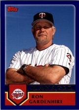 2003 Topps Minnesota Twins Baseball Card #278 Ron Gardenhire MG