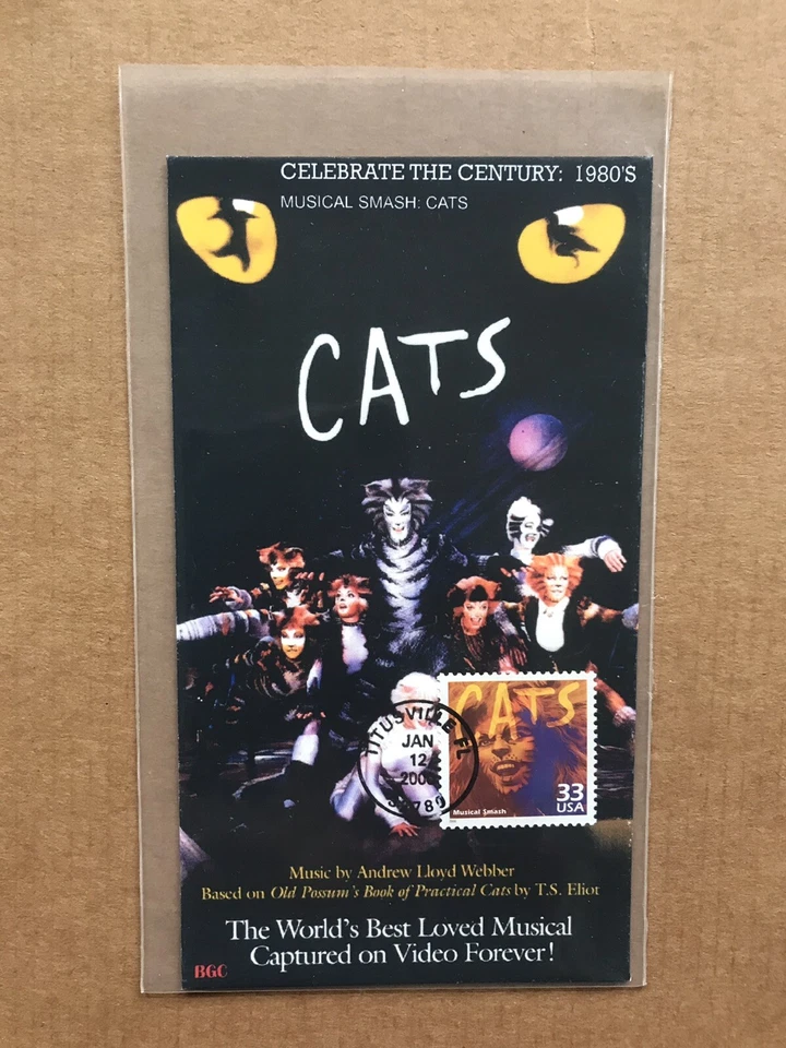 US 2000 FDC + Cats Broadway Musical +BGC Multi-Color Cachet +Popular /Memory - Image 1 of 1