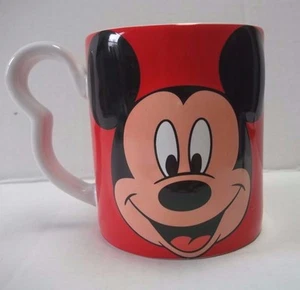 Mickey Mouse Relief Coffee Mug Tea Cup Mouse Ear Handle Ceramic Excellent - Picture 1 of 9