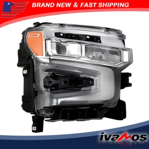 Single RH Side For 22-24 Chevrolet Silverado 1500 LTZ RST Headlight LED Chrome - Picture 1 of 12