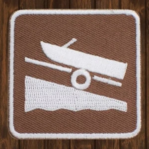 Boat Launch Embroidered Patch — Iron On - Picture 1 of 1