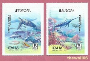 ITALIA 2024 Europa - Fauna e Flora Sottomarina  2 FRANCOBOLLO SINGOLO Tariffa B1