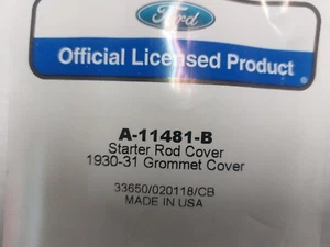 1930-31 Ford Starter Rod cover grommet, A-11481-B - Picture 1 of 4